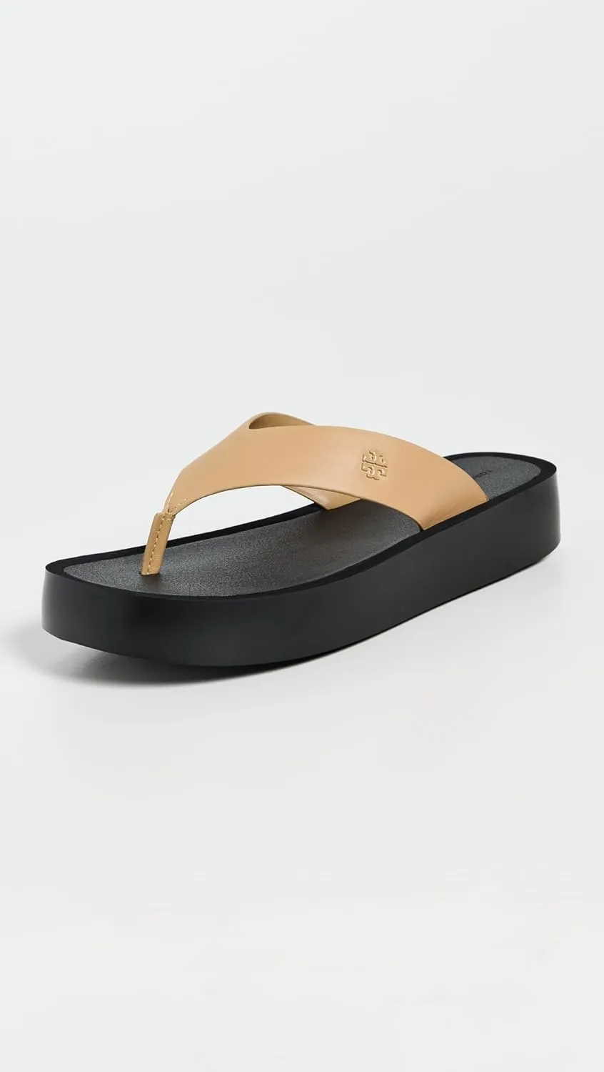 Tory Burch Women's Leather Platform Flip Flops
