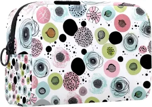 Travel Makeup Bag,Travel Toiletry Bag for Women,Easter Doodle Ornamental Eggs,Cosmetic Travel Bag