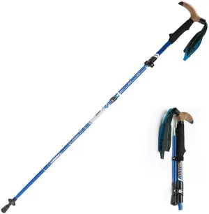 Trekking Poles Made of 7075 Aluminum - Folding, Collapsible Adjustable Ultralight for Hiking, Nordic Walking, Running with Quick Flip Lock System