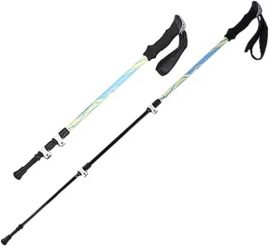 Trekking Poles,Telescopic Lightweight Hiking Poles, Adjustable Carbon Fiber Walking Sticks with Expansion Lock, for Backpacking, Camping