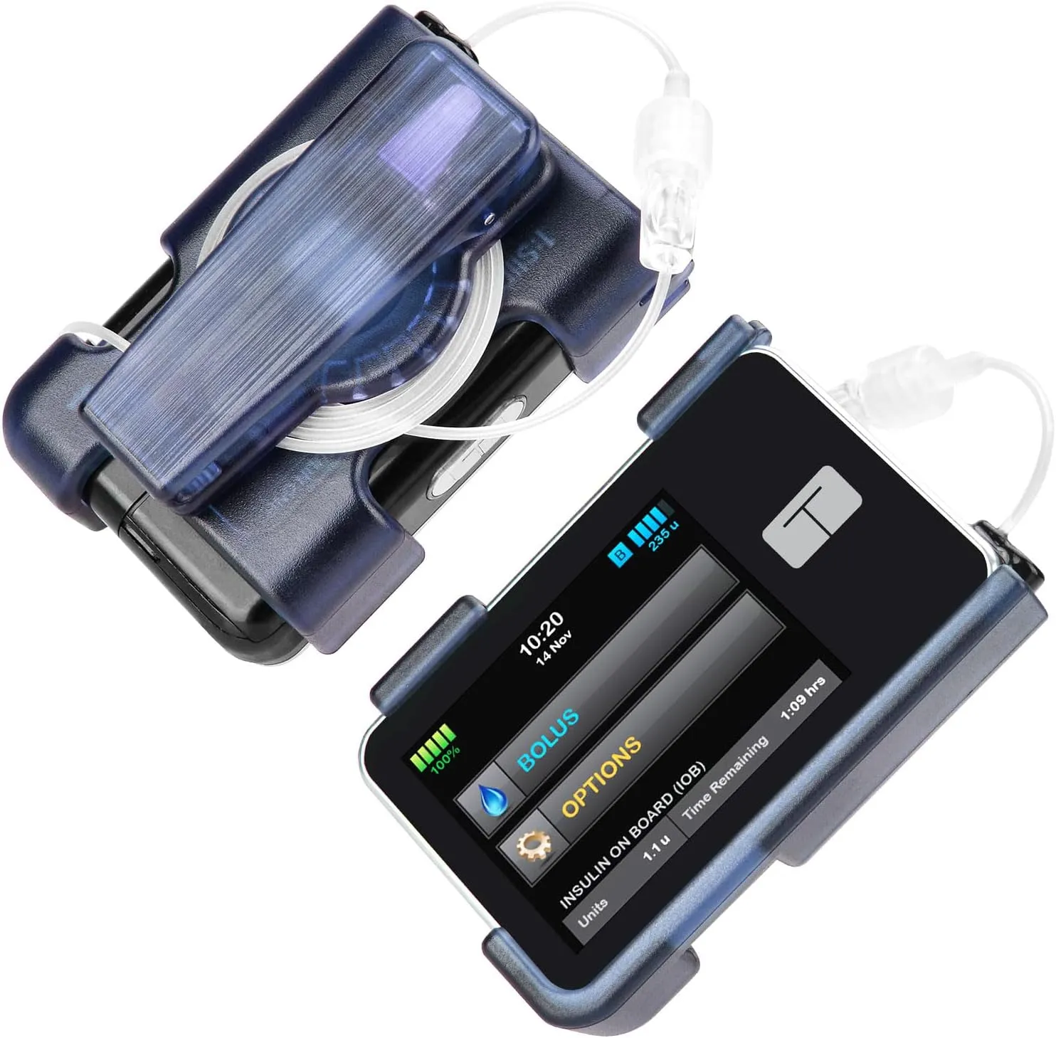 tSlim x2 Pump Case with Clip, Tandem Holster with 360° Rotating Clip, t:Slim X2 Pump Accessories for Diabetes Care, Sturdy Insulin Pump Case, Perfectly Compatible with t:Slim X2 & G3-Blue
