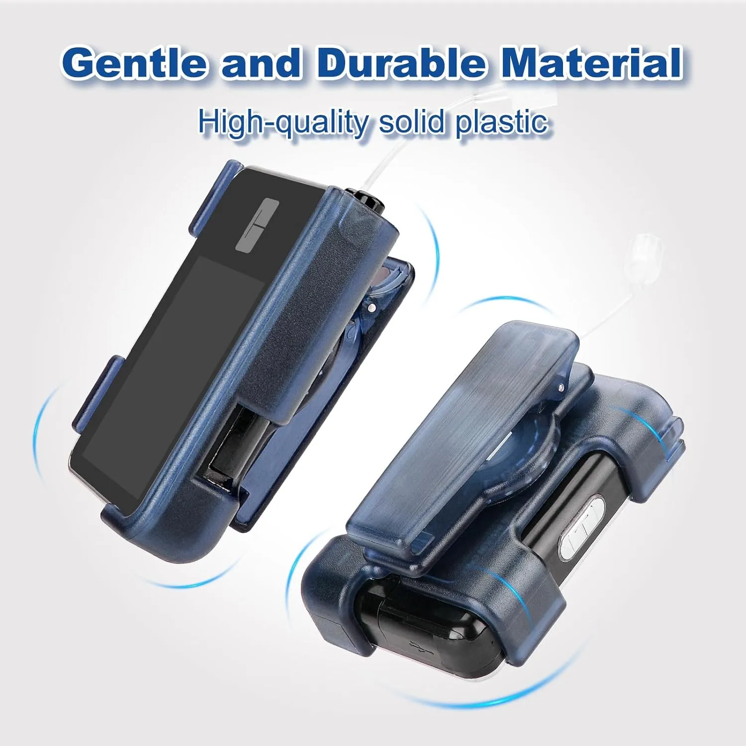 tSlim x2 Pump Case with Clip, Tandem Holster with 360° Rotating Clip, t:Slim X2 Pump Accessories for Diabetes Care, Sturdy Insulin Pump Case, Perfectly Compatible with t:Slim X2 & G3-Blue