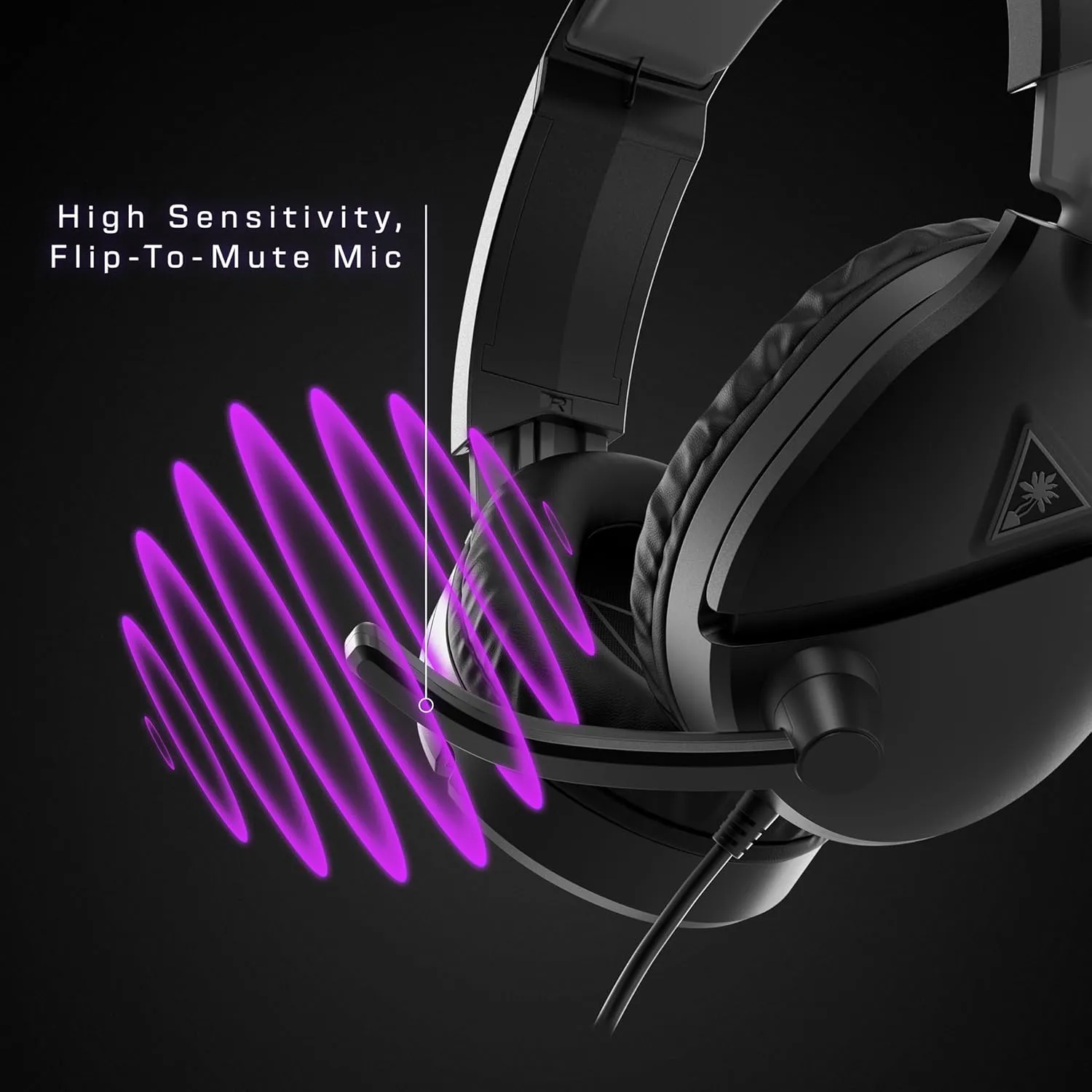Turtle Beach Recon 70 Multiplatform Gaming Headset for PC, PS5, PS4, Xbox Series X|S, Xbox One, & Mobile w/ 3.5mm Wired Connection - Flip-to-Mute Mic, 40mm Speakers, Lightweight Design, Black