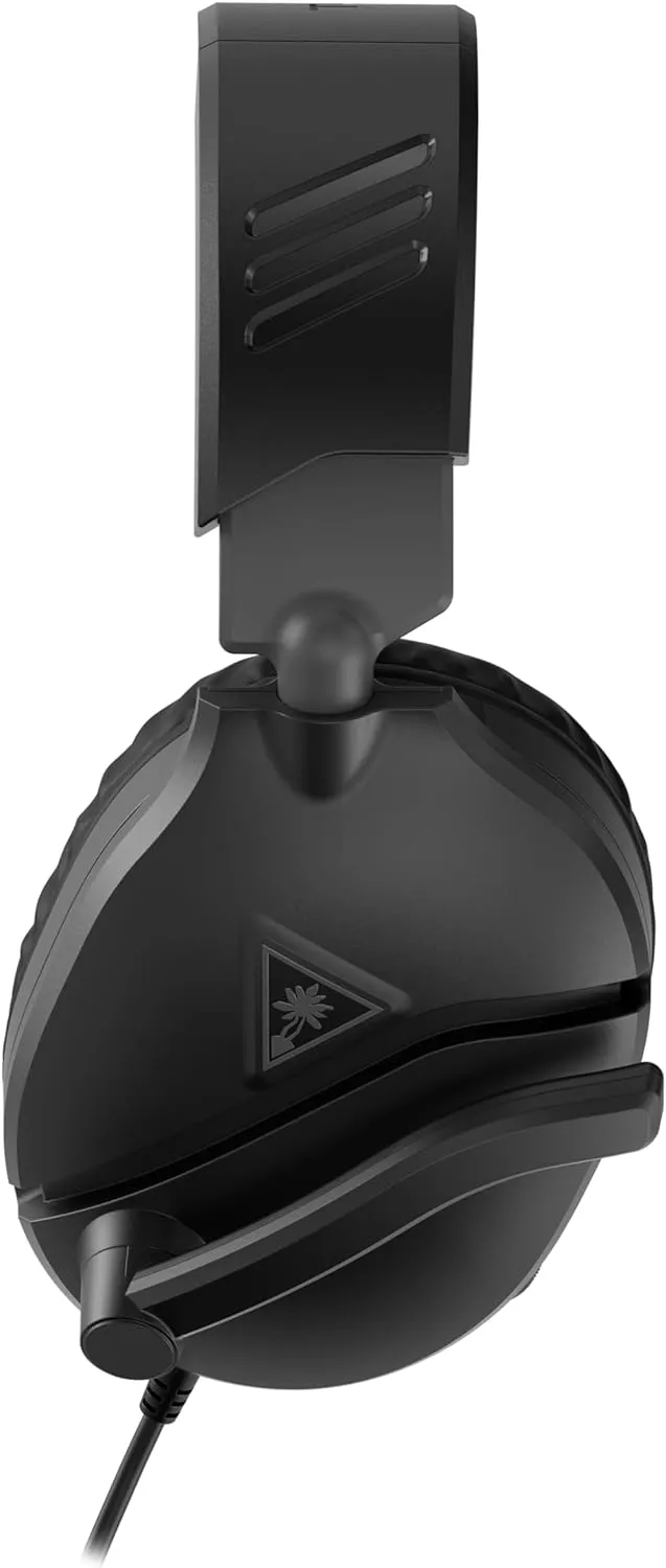 Turtle Beach Recon 70 Multiplatform Gaming Headset for PC, PS5, PS4, Xbox Series X|S, Xbox One, & Mobile w/ 3.5mm Wired Connection - Flip-to-Mute Mic, 40mm Speakers, Lightweight Design, Black