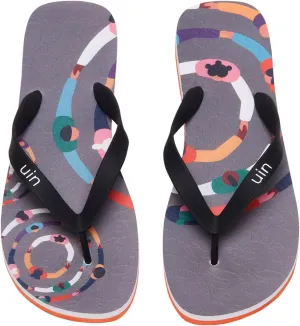 UIN Men's Flip Flops Thong Sandals Beach Summer Casual Art Painted Travel Comfort Slippers Blanes