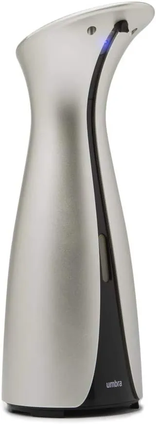 Umbra Otto Automatic Soap Dispenser Touchless, Hands Free Pump for Kitchen or Bathroom, 8.5 OZ, Nickel