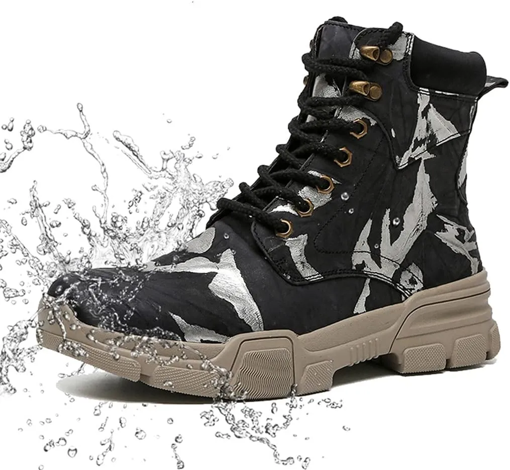 Unisex Hiking Tactical Boots, Winter Snow Boot, Waterproof Mountain Trekking Military Shoes