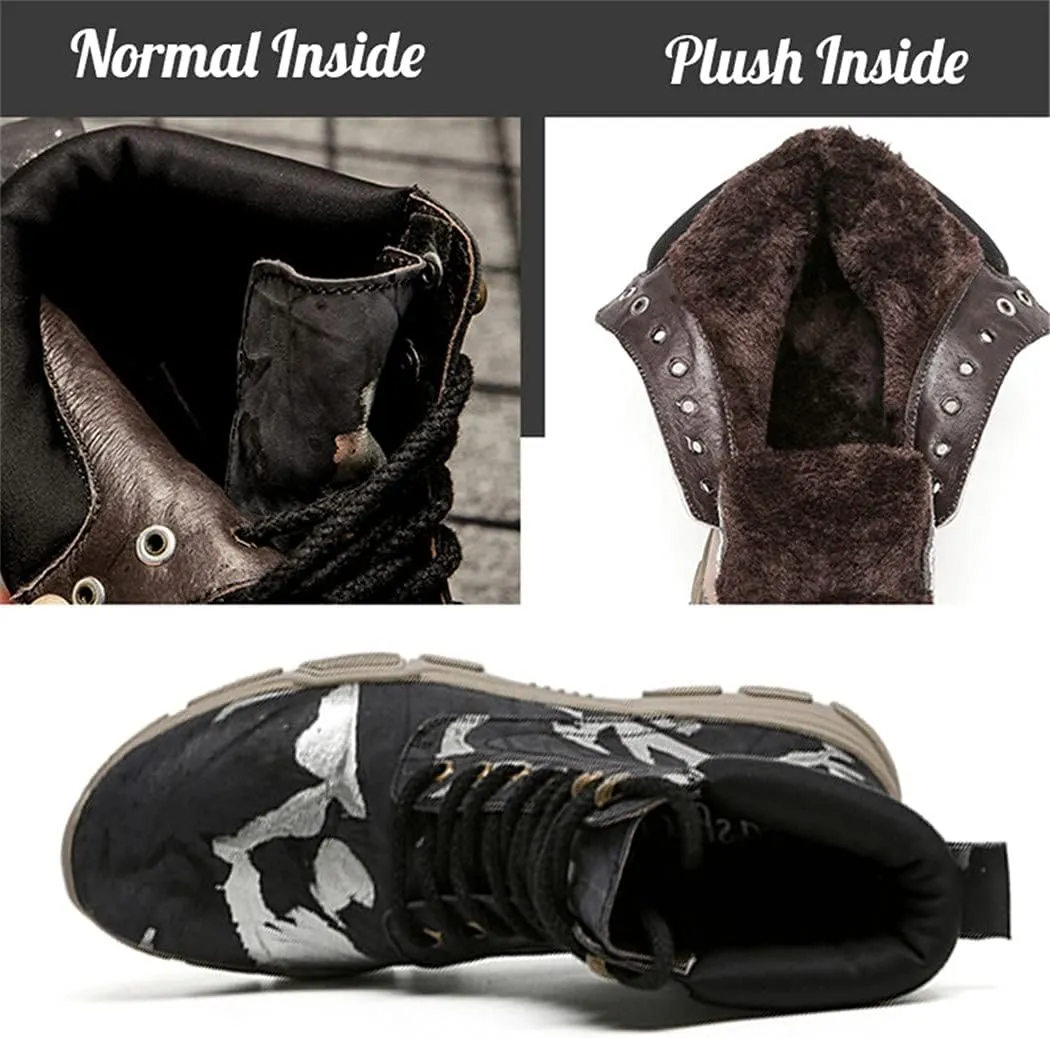 Unisex Hiking Tactical Boots, Winter Snow Boot, Waterproof Mountain Trekking Military Shoes