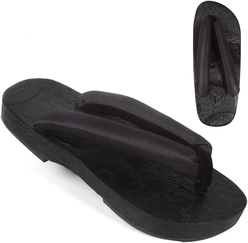 UZAIN Anime Tanjirou Zenitsu Cosplay Clog Shoes Japanese Sandals for Women Geta Wooden Anti-Slip flip-Flops Prop Oshitari