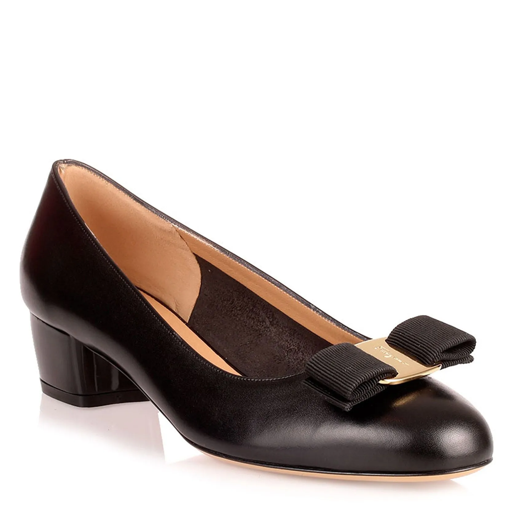 Vara black calf pump
