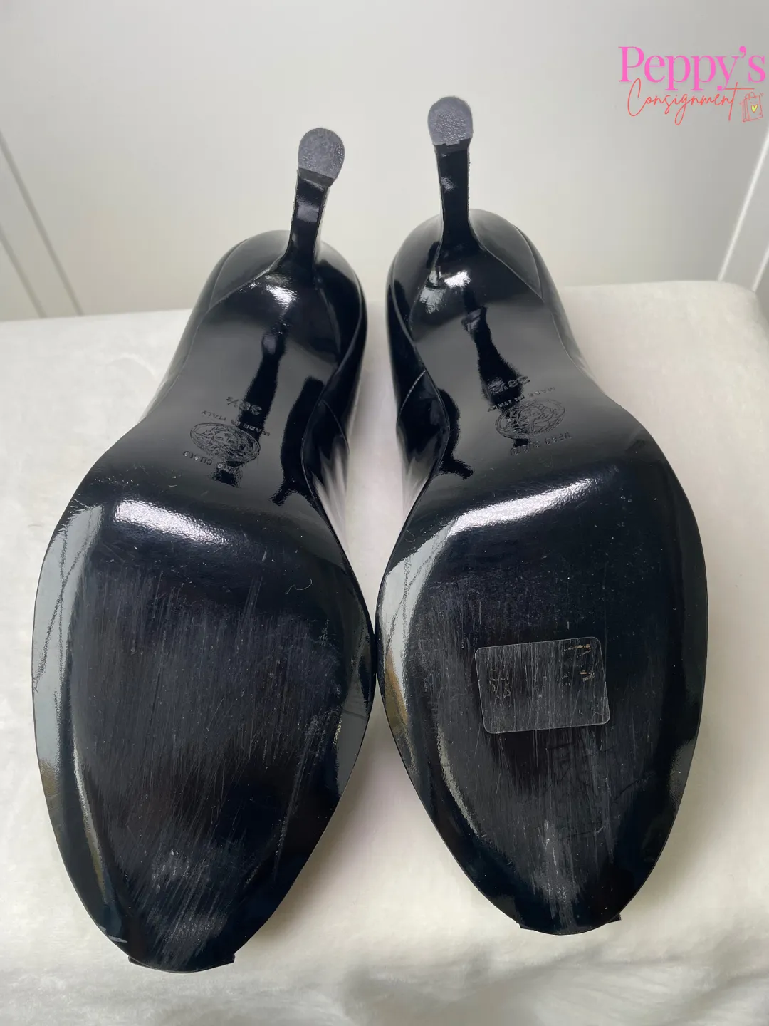 Versace Patent Pump Size 38.5
