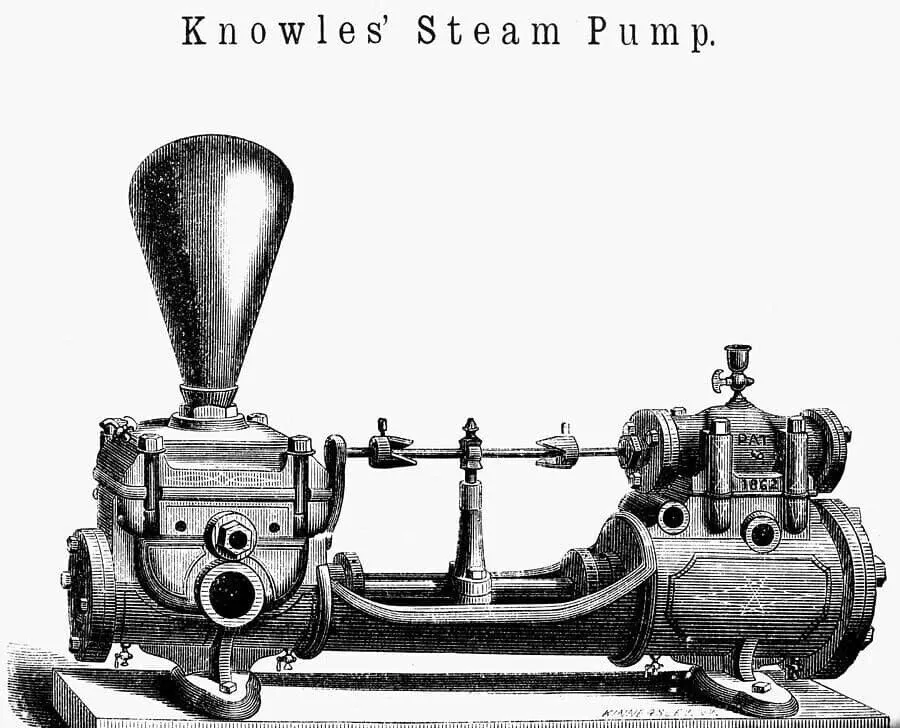 Very Rare Miniature Gem Tintype STEAM PUMP PATENT MODEL 1860s Photo