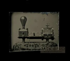 Very Rare Miniature Gem Tintype STEAM PUMP PATENT MODEL 1860s Photo