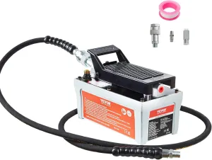 VEVOR 10,000 PSI 1/2 Gal Reservoir Air Over Hydraulic Pump, Gray