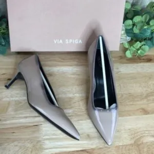 Via Spiga Bethany Nude Patent 8 M US
