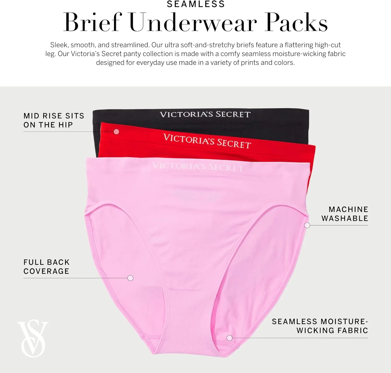 Victoria's Secret Women's Lace Cheeky Underwear, Minimal Coverage Panties for Women, Multi Pack (XS-XXL)