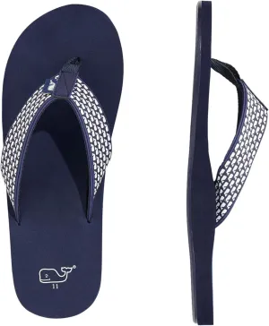 vineyard vines Men's Micro Whale Classic Foam Flip Flops