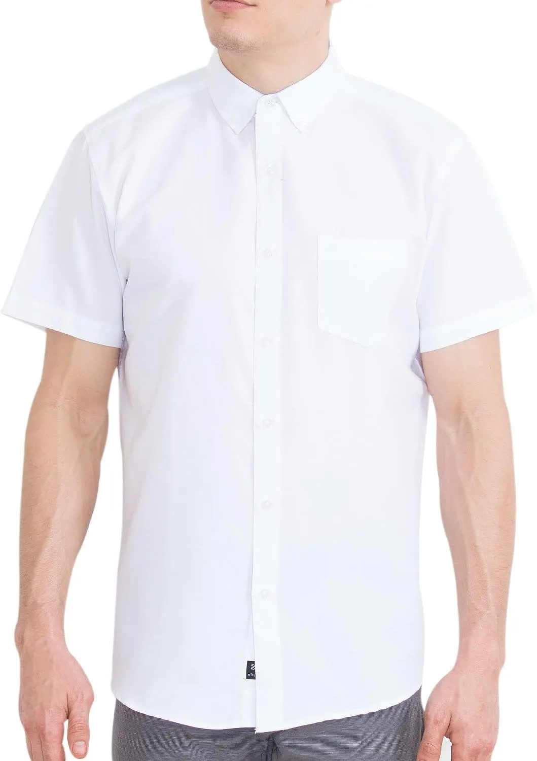 Visive Mens Shirts Multi Packs Short Sleeve Button Down Dress Shirts Solid Color Big and Tall