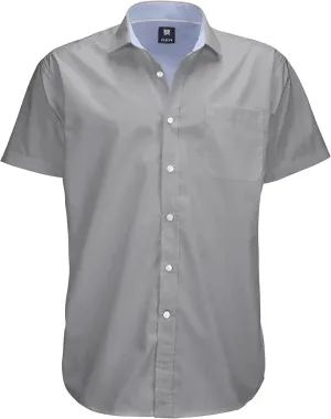 Visive Mens Shirts Multi Packs Short Sleeve Button Down Dress Shirts Solid Color Big and Tall