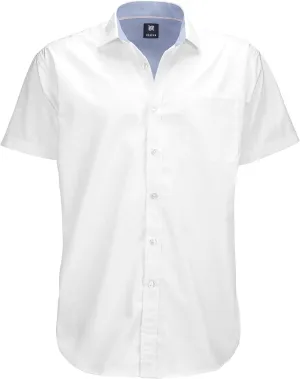 Visive Mens Shirts Multi Packs Short Sleeve Button Down Dress Shirts Solid Color Big and Tall
