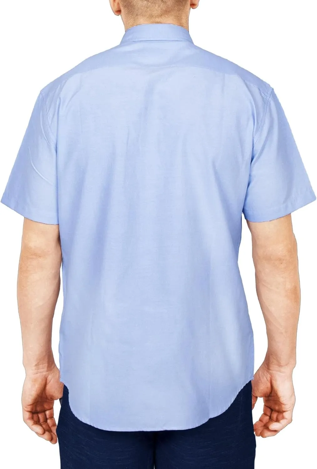 Visive Mens Shirts Multi Packs Short Sleeve Button Down Dress Shirts Solid Color Big and Tall