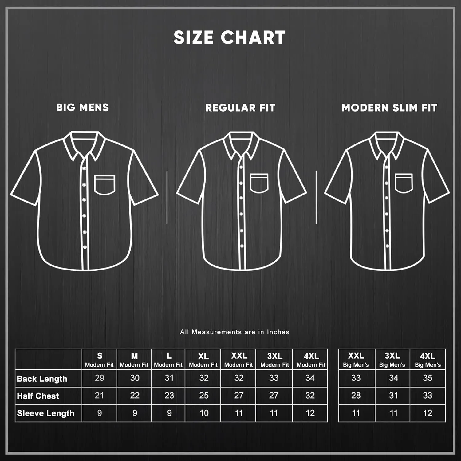 Visive Mens Shirts Multi Packs Short Sleeve Button Down Dress Shirts Solid Color Big and Tall