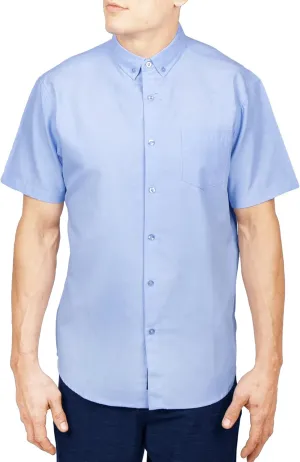 Visive Mens Shirts Multi Packs Short Sleeve Button Down Dress Shirts Solid Color Big and Tall