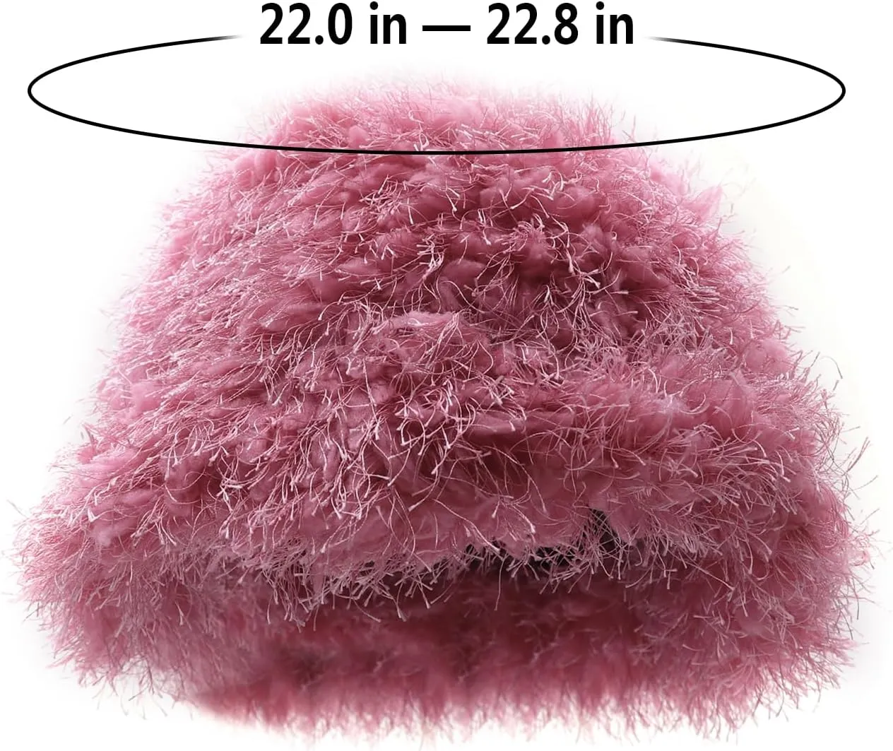 Women Fuzzy Bucket Hat Winter Warm Furry Faux Fur Hat Wide Brim Cute Fluffy Plush Outdoor Fisherman Caps