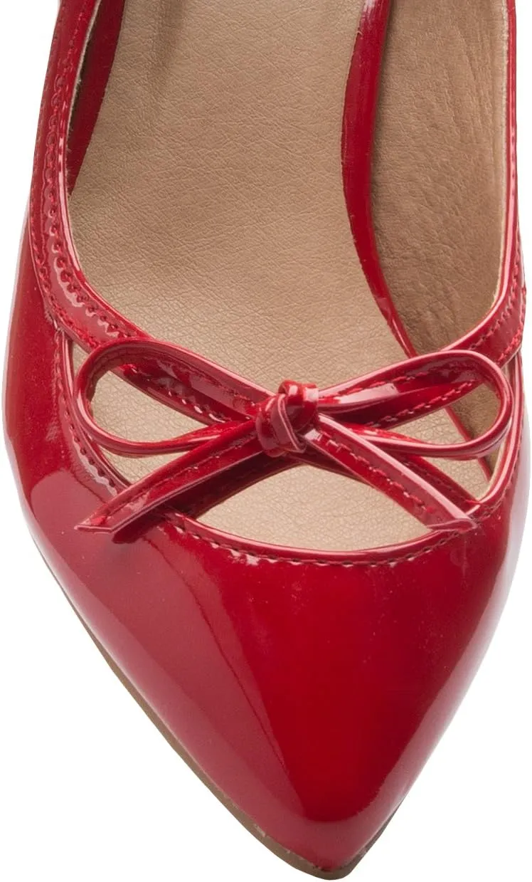 Women¡¯s Classic Closed Toe D'Orsay Bow Kitten Heel Pump | Dress, Work, Party Mid Heeled Pumps
