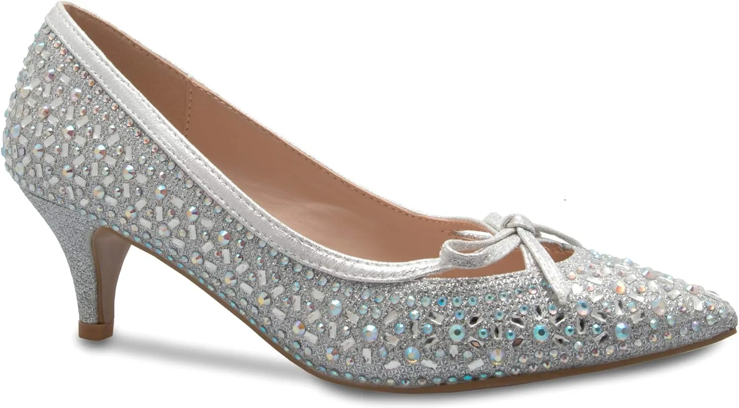 Women¡¯s Classic Closed Toe D'Orsay Bow Kitten Heel Pump | Dress, Work, Party Mid Heeled Pumps