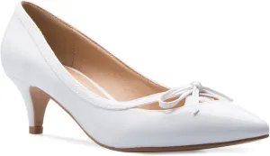 Women¡¯s Classic Closed Toe D'Orsay Bow Kitten Heel Pump | Dress, Work, Party Mid Heeled Pumps