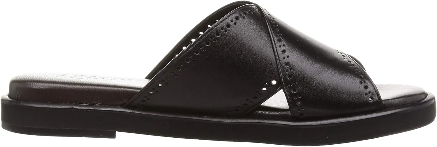 Women's Cross Belt Flat Mule Sandal