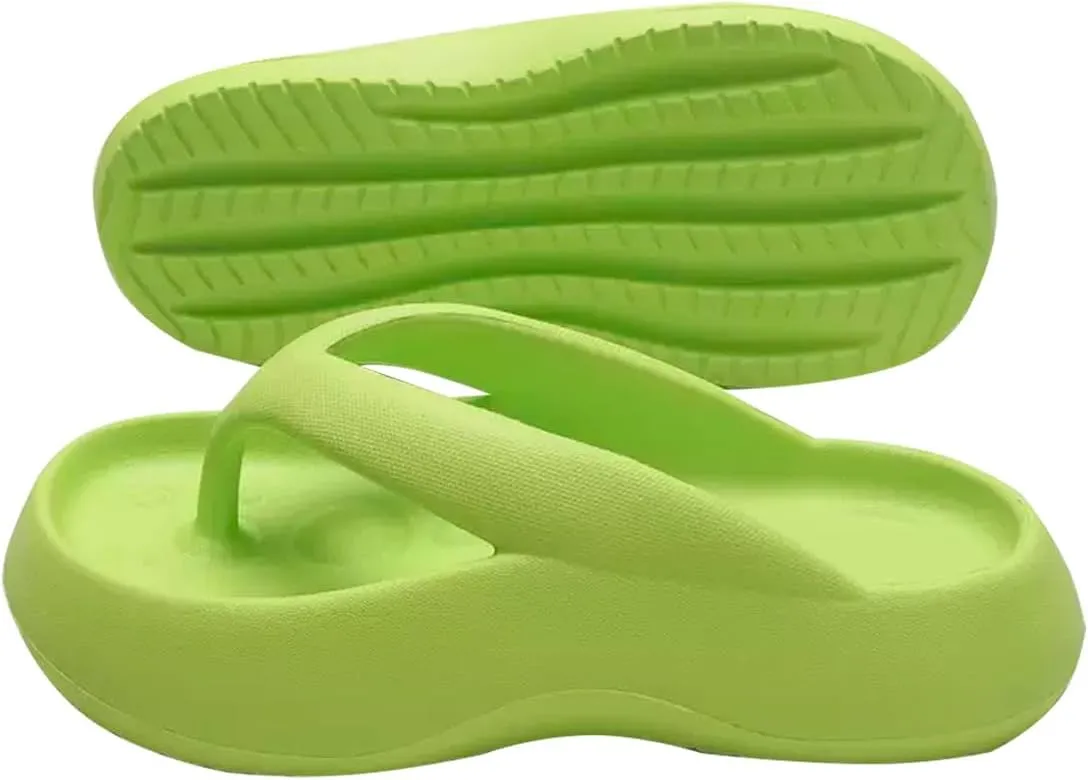 Women's Flip Flops, Fashionable Thick-soled Non-slip Flip Flops for Home,Outdoor,Beach and Seaside for Ladies