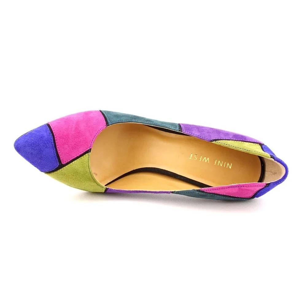 Womens Nine West, Boogie Down High heel Pump BLUE MULTI 8 M