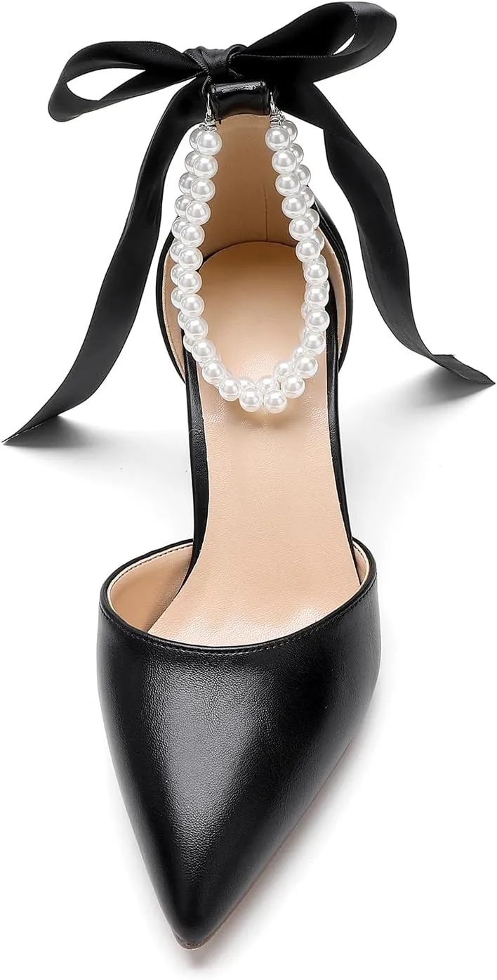Women's Satin Block Heel Wedding Sandals,High Chunky Ankle Strap Pearl Wedding Dress Shoes,High Heel Bridal Pump Sandals
