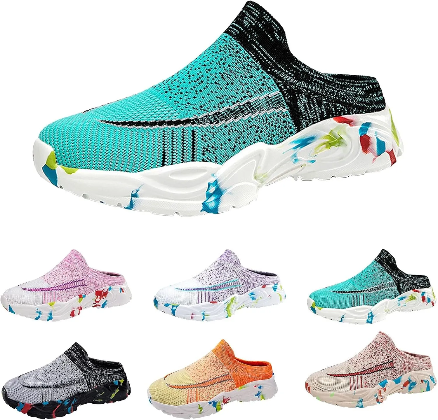 Women's Slip-on Mule Sneakers Lightweight Tennis Shoes Womens Loafers Men's Casual Dress Shoes Women's Fashion Sneakers Tennis Shoe Loafers Dress Shoe