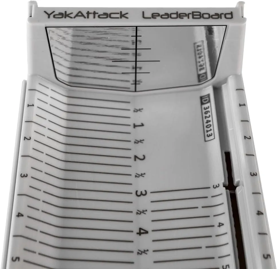 YakAttack LeaderBoard Kayak Fish Measuring Board - Color Options | 28” Fishing Bump Board Fishing Ruler | Built-In ID Holders & Cull Tabs | Fish Ruler for Boat & Floating Measuring Tool | Easy to Read