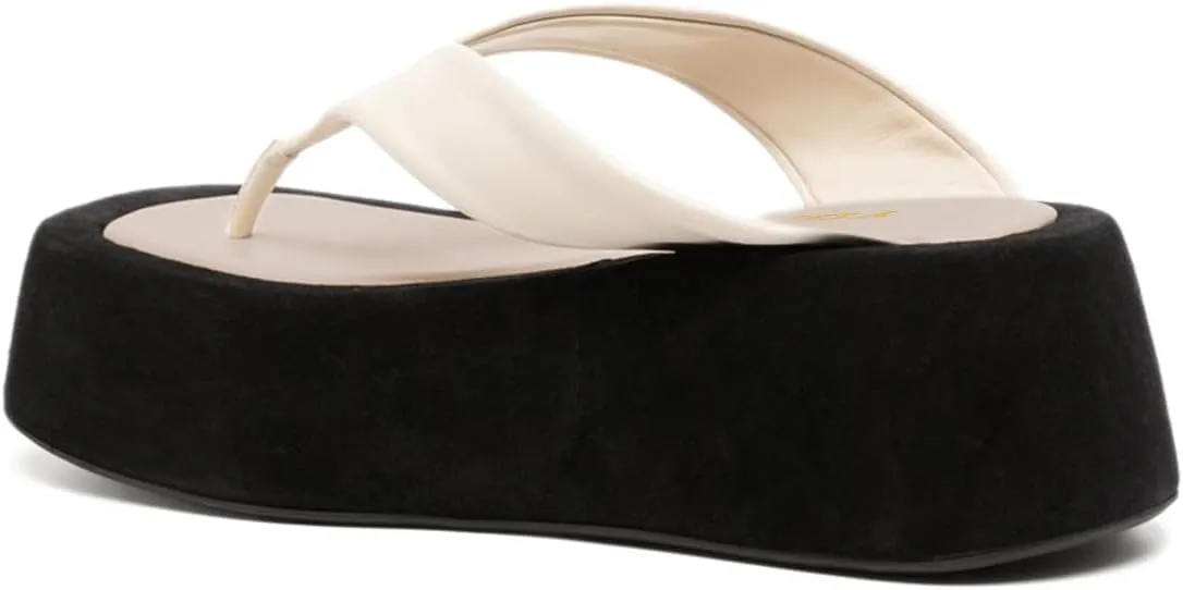 YDN Women's Comfortable Platform Open Toe Flip Flops Wedge Low Heel Slides Sandals Casual Daily Shopping Shoes Size 4-16 US