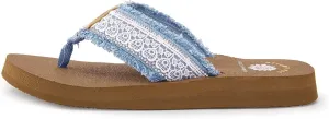 Yellow Box Women's Nara Flip Flop Sandal, Round Toe, 1 Inch Heel, 0.5 Inch Platform, Comfortable Flip-Flop