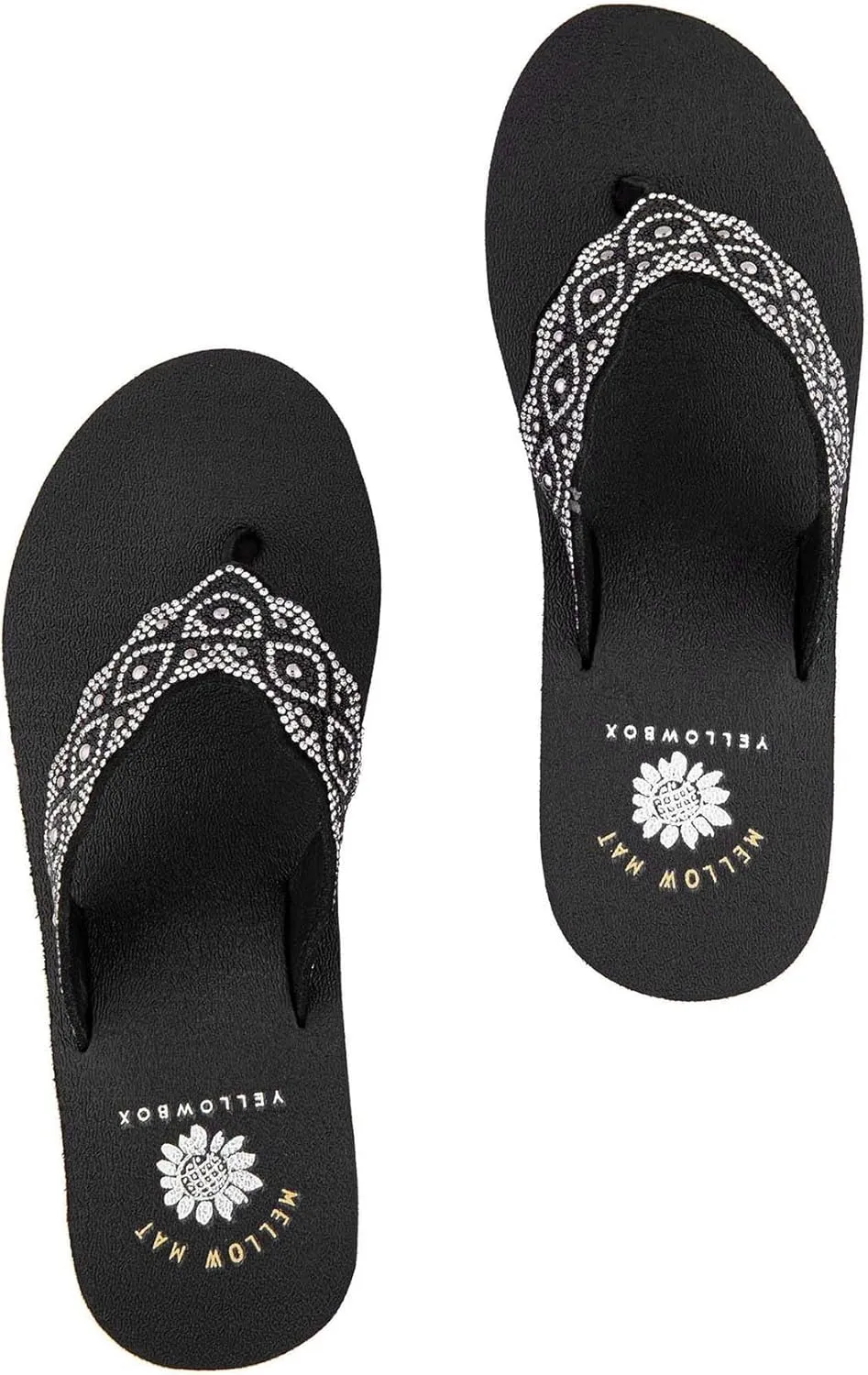Yellow Box Women's Winny Wedge Sandal, Round Toe, Medium-High 2.75 Inch Heel, 1 Inch Platform Comfortable Flip-Flop