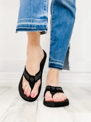 Yellowbox Fianni Flip Flop Shoes in Black