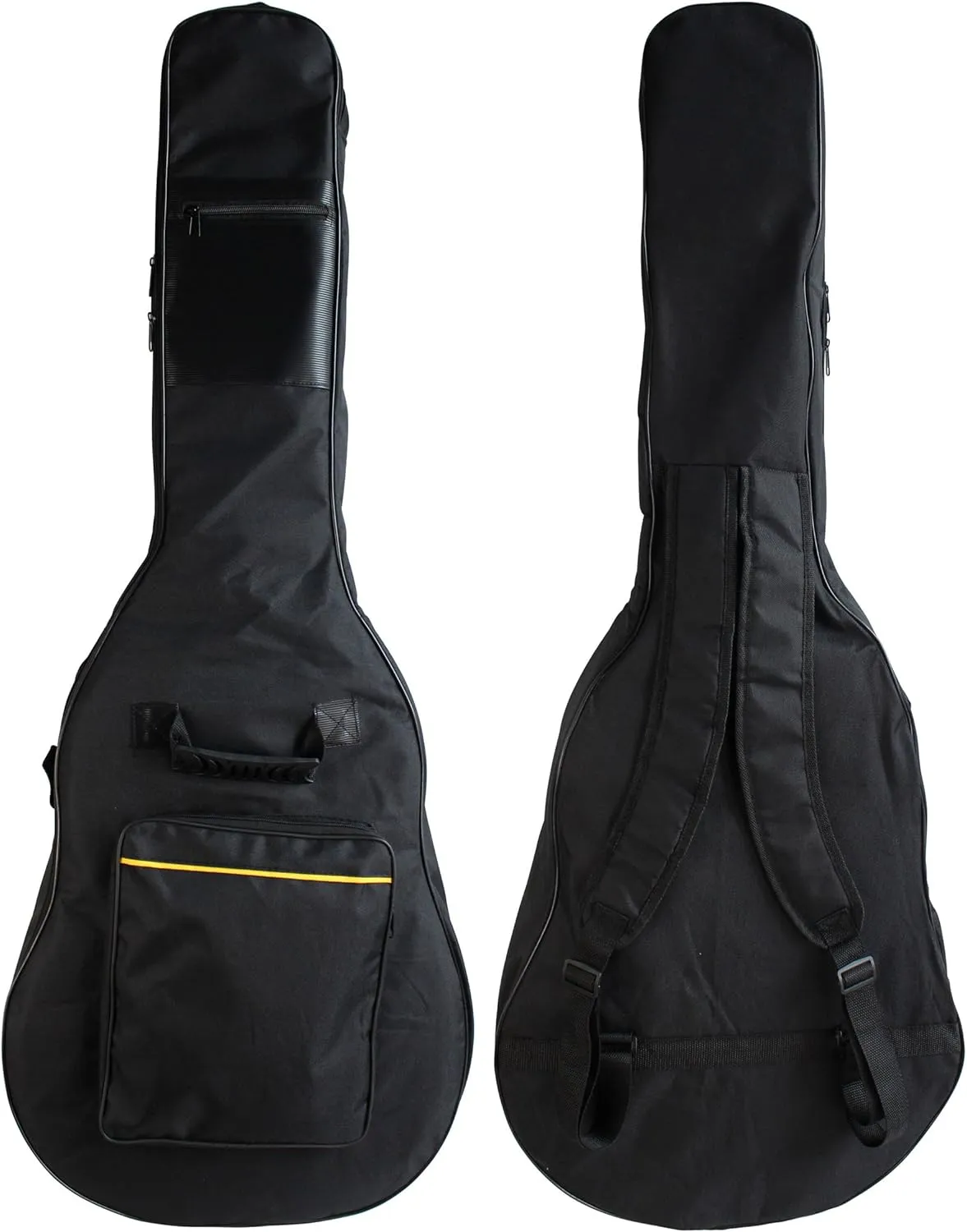 YMC 39 Inch Waterproof Dual Adjustable Shoulder Strap Acoustic Guitar Gig Bag 5mm Padding Backpack with Accessories(Picks, Pick holder, Strap Lock, String Winder) -For 39" Classic Guitar