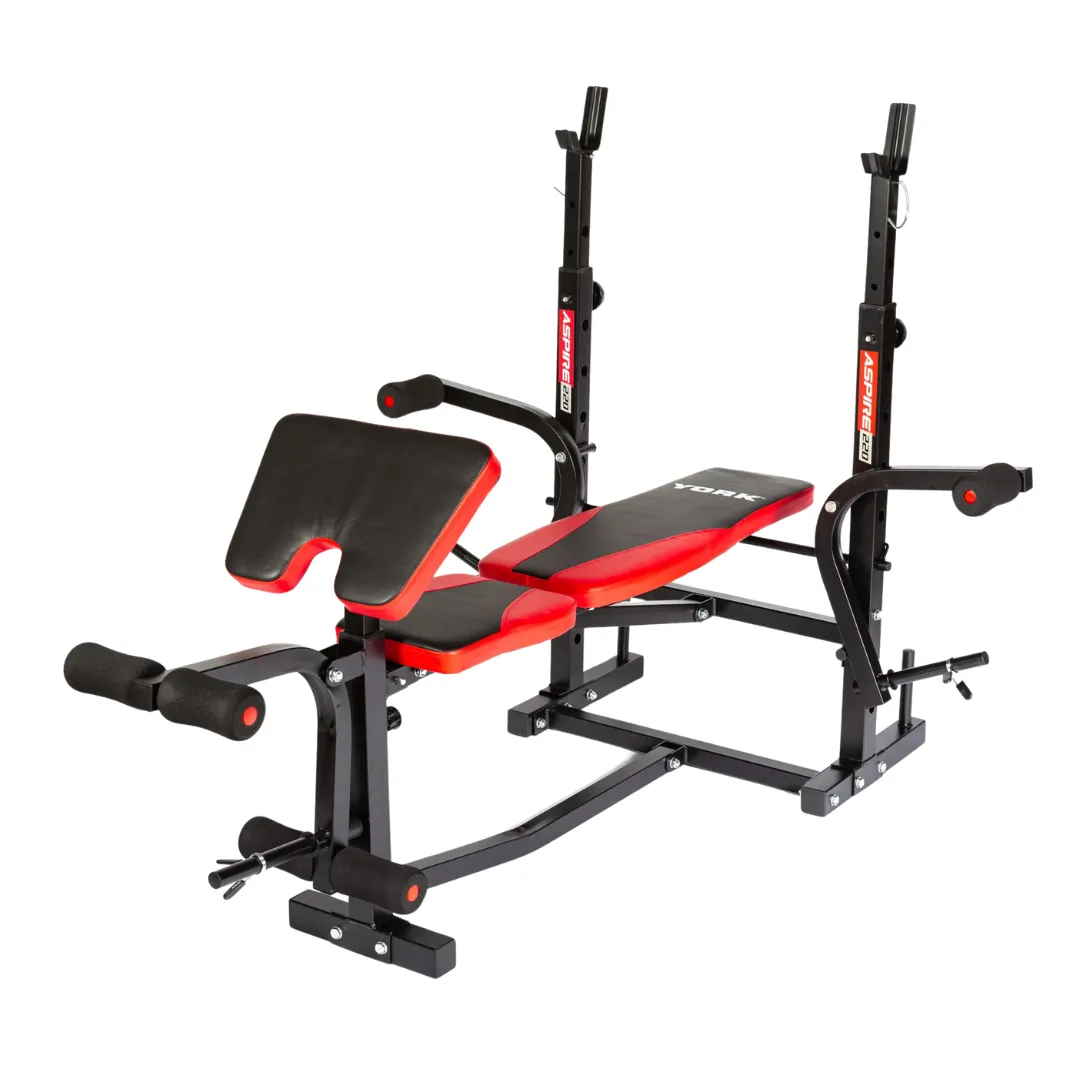 YORK Aspire 220 Folding Bench with Arm/Leg Curl/Butterfly