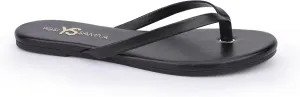 Yosi Samra Vegan Leather Flip Flop for Women, Rivington