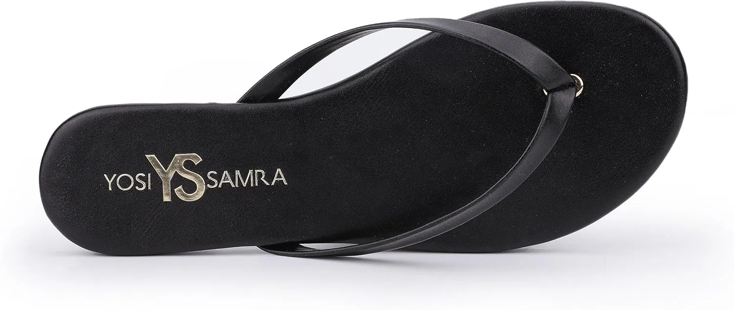 Yosi Samra Vegan Leather Flip Flop for Women, Rivington