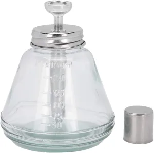 YUYTE Nail Art Remover Dispenser Pump Gel Polish Glass Empty Container Push Down Bottle, Press Type Liquid Pump Accessory with Top