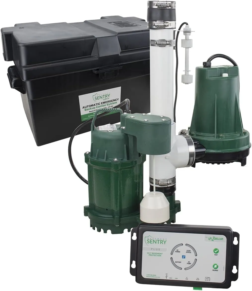 Zoeller Basement Sentry High Performance Sump Pump Combo