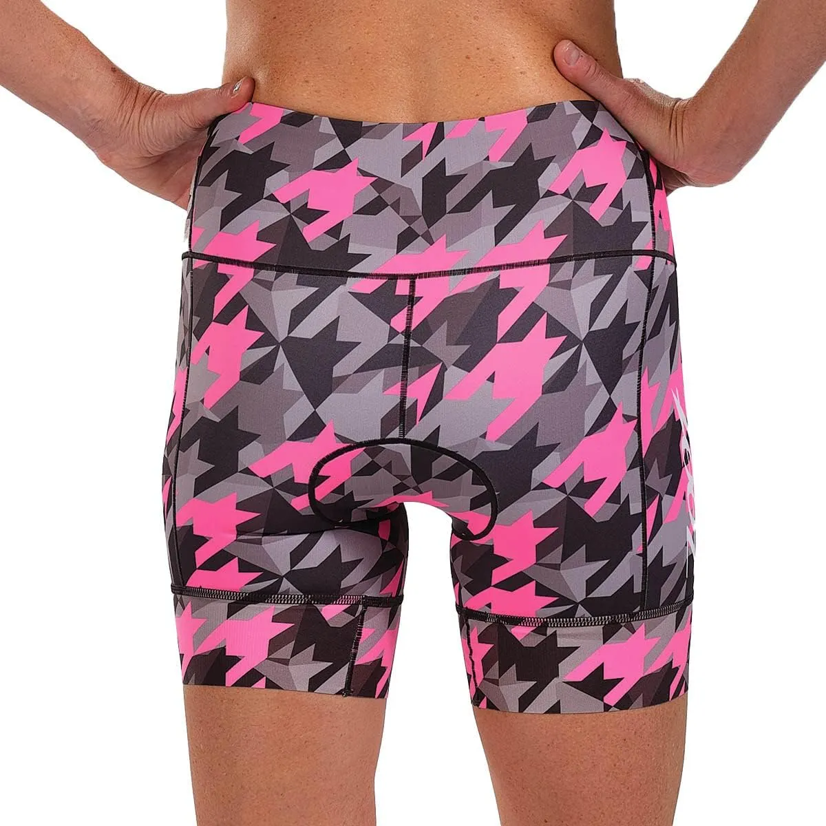 Zoot Women’s LTD 6-Inch Triathlon Shorts, Endurance Cycle Padded Shorts for Swim, Bike, Run with Quick Drying UPF 50  Fabric