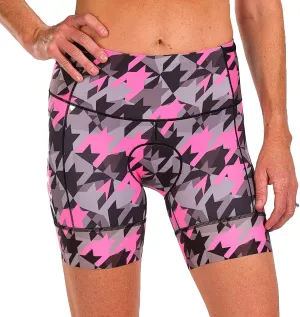 Zoot Women’s LTD 6-Inch Triathlon Shorts, Endurance Cycle Padded Shorts for Swim, Bike, Run with Quick Drying UPF 50  Fabric