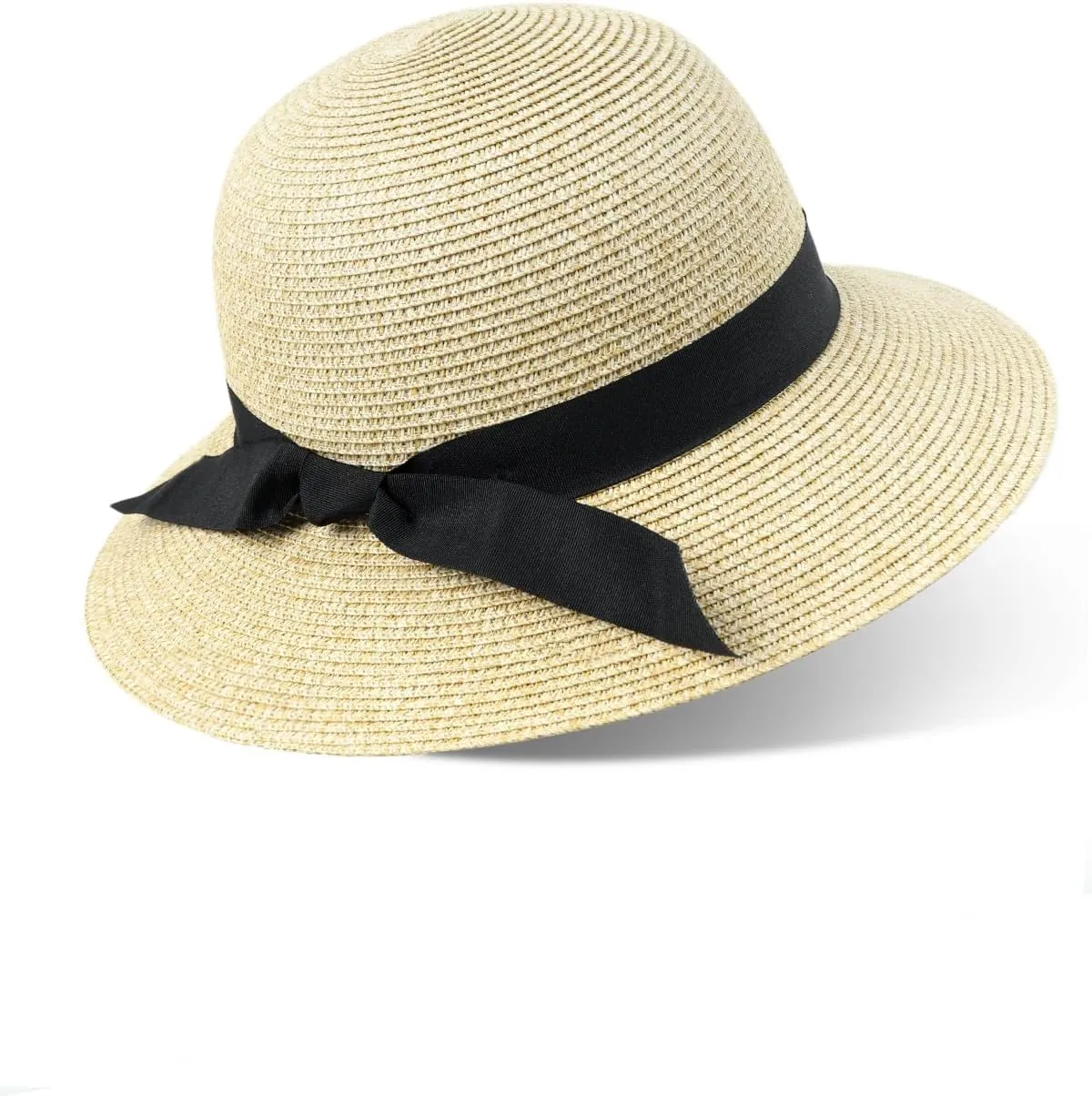 Zylioo 2XL/XL/L/M/S Womens Straw Hat,Wide Brim Sun Protection Beach Hats,UPF 50  Floppy Summer Hat for Small Heads
